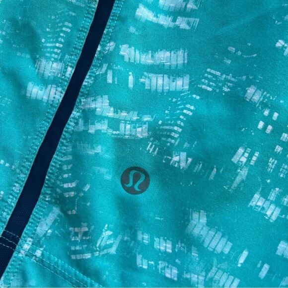 Lululemon Men’s Pace Breaker Running Short Lined Size Small Turquoise Pattern - Picture 6 of 12